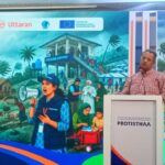 PROTISTHAA প্রকল্পের জাতীয় পর্যায়ের প্রবর্তনা অনুষ্ঠানে বক্তব্য প্রদান করেন ড. মুহম্মদ শহীদ উজ জামান, প্রতিষ্ঠাতা নির্বাহী পরিচালক, ইএসডিও