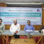 The inauguration of the “Progress Review and Budget Oversight Workshop” under the Agro-Microenterprise Development Unit was held in the meeting room of the Merit Training Center of the head office of the Eco-Social Development Organization (ESDO) in collaboration with the Rural Karma-Sahayak Foundation (PKSF).