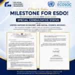 We are delighted to announce that the United Nations Economic and Social Council (ECOSOC) has granted Special Consultative Status to Eco-Social Development Organization (ESDO)