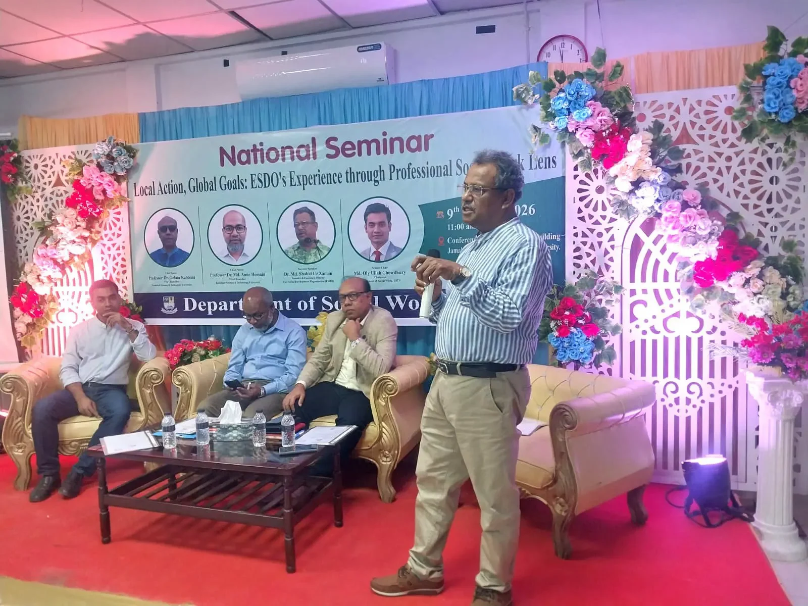 ESDO Founder Dr. Muhammad Shahid-uz-Zaman Delivers Keynote at National Seminar on Local Action and Global Goals