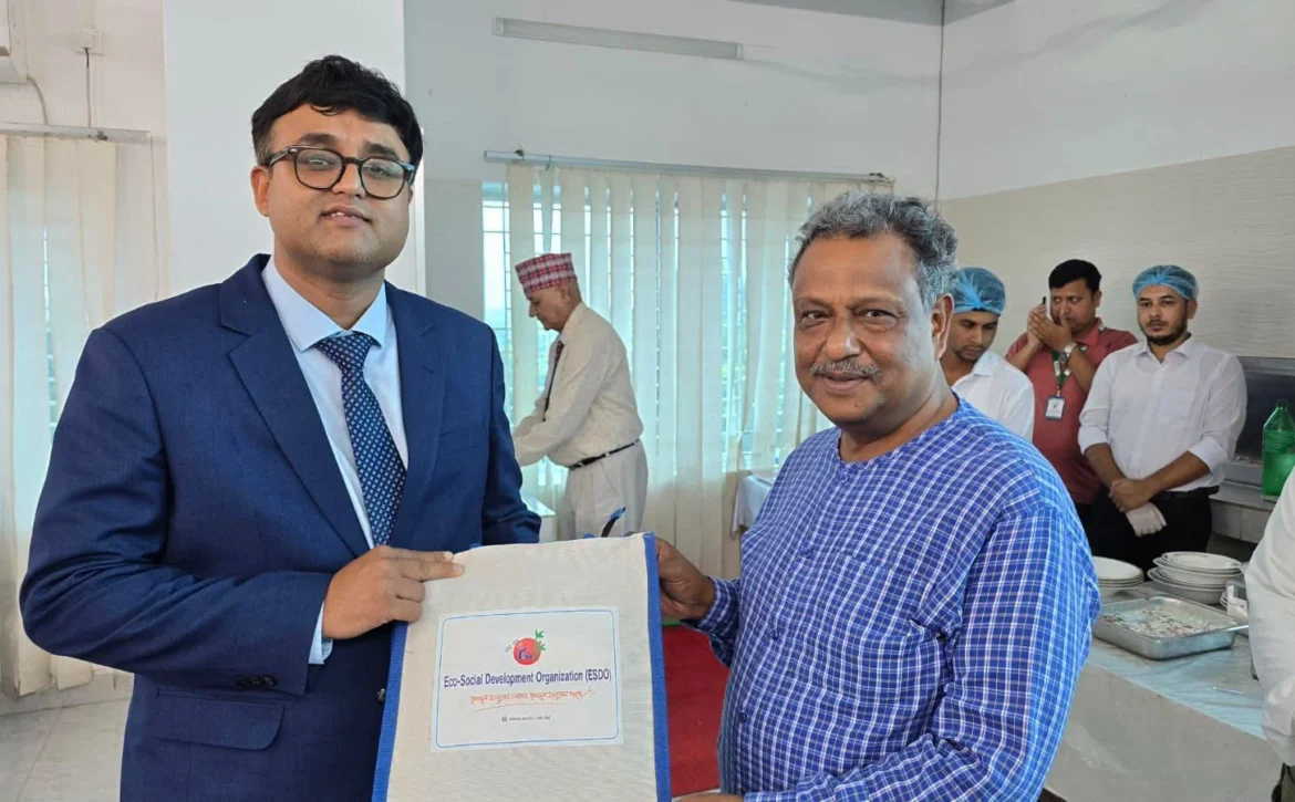 Pratik Karki, Deputy Chief of Mission at the Embassy of Nepal in Dhaka, visited the main office of the Eco-Social Development Organization (ESDO)
