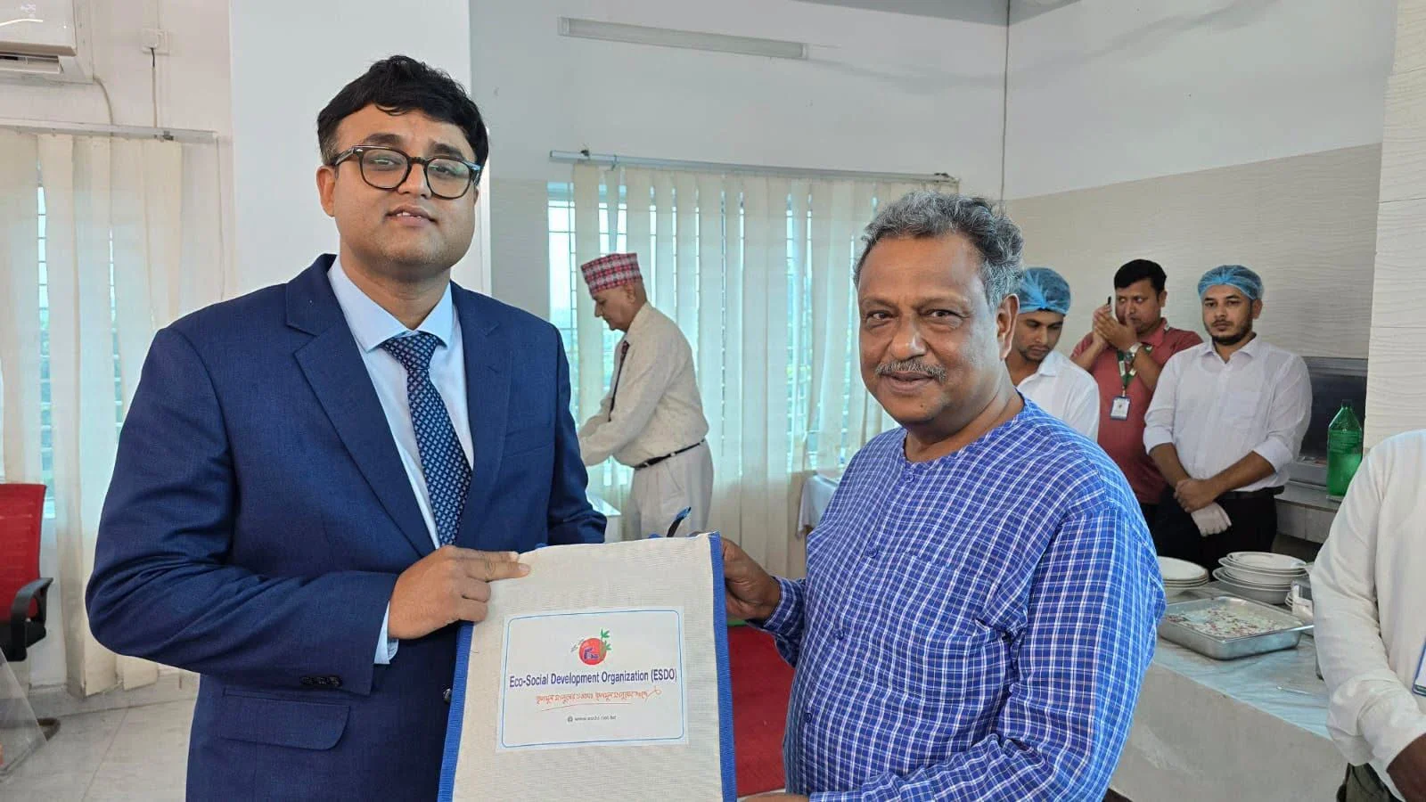 Pratik Karki, Deputy Chief of Mission at the Embassy of Nepal in Dhaka, visited the main office of the Eco-Social Development Organization (ESDO)