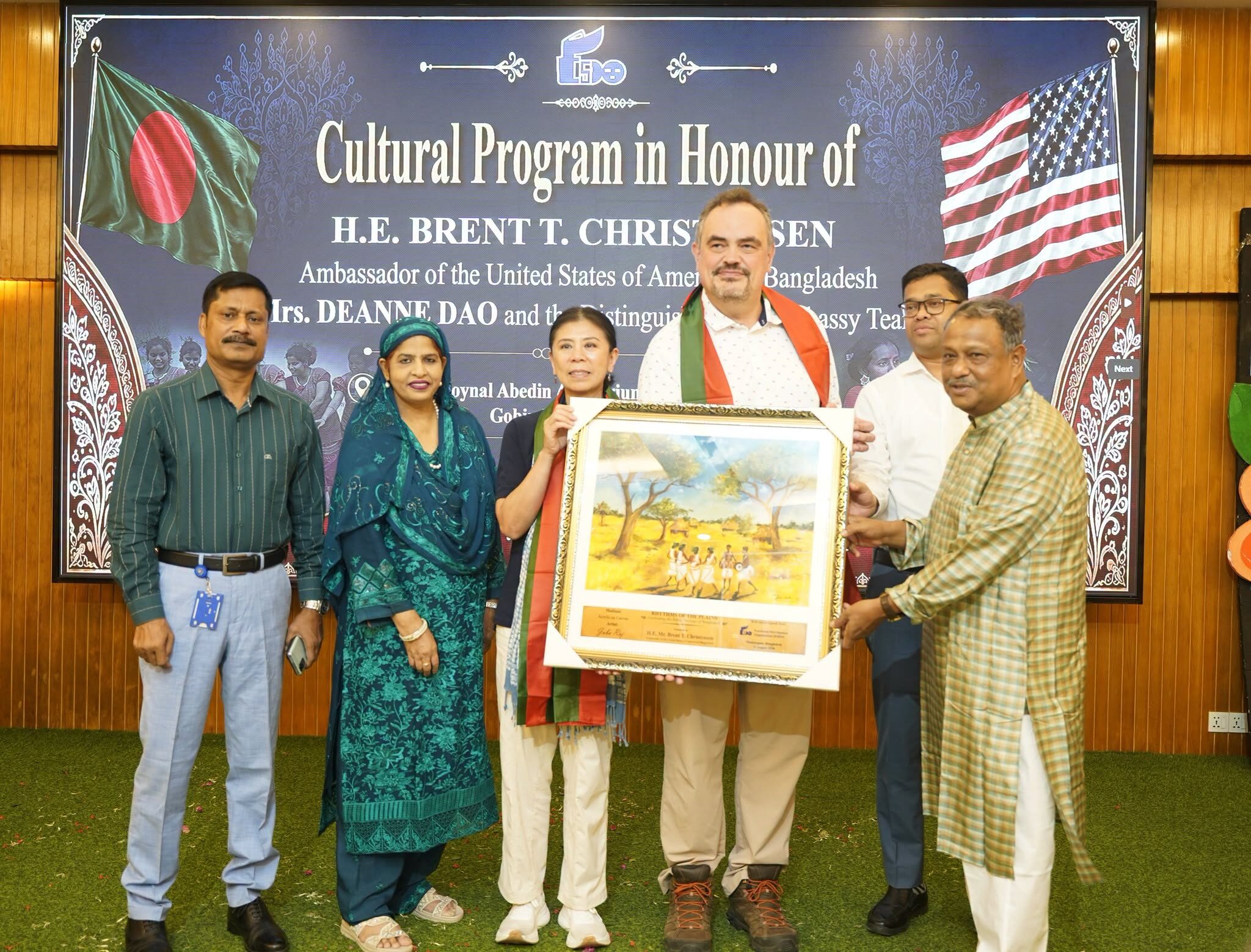 A Warm Welcome to H.E. Brent T. Christensen and Mrs. Deanne Dao at ESDO, Thakurgaon