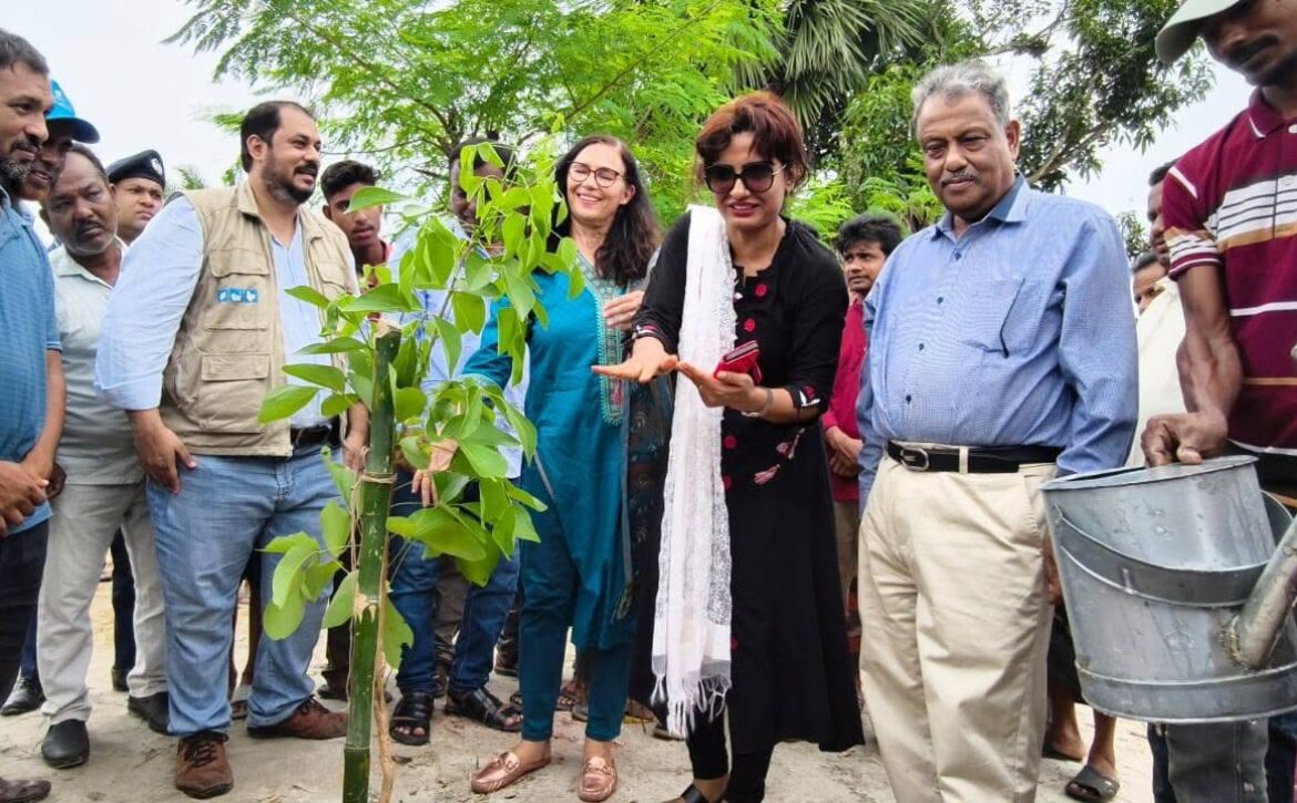 Honorable Environment Deputy Minister Sheikh Faridul Islam visited Nawa, where he inspected tree planting, the inauguration of a biogas plant, and pond rehabilitation activities