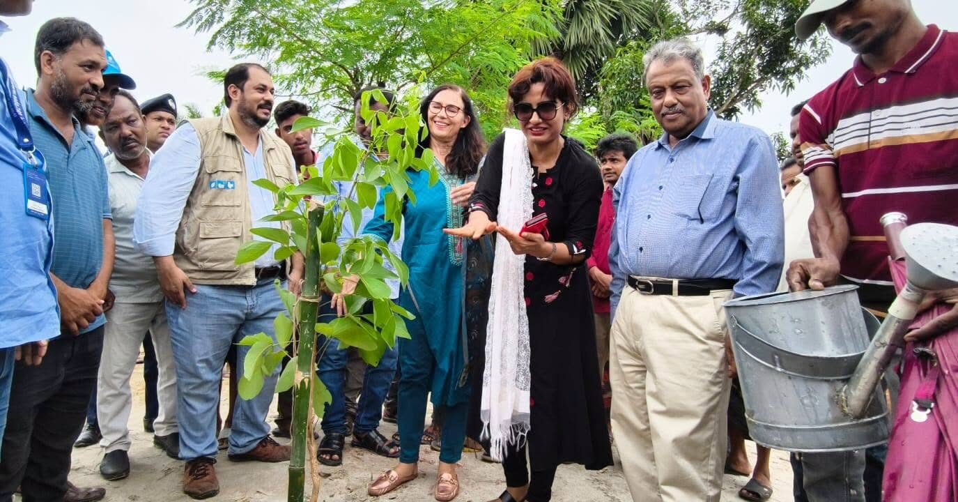 Honorable Environment Deputy Minister Sheikh Faridul Islam visited Nawa, where he inspected tree planting, the inauguration of a biogas plant, and pond rehabilitation activities