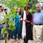 Honorable Environment Deputy Minister Sheikh Faridul Islam visited Nawa, where he inspected tree planting, the inauguration of a biogas plant, and pond rehabilitation activities